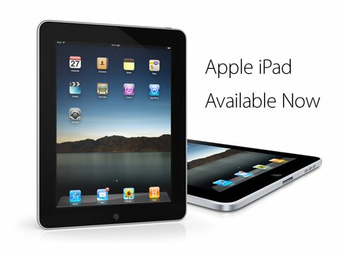 Apple iPad now available Apple iPad now available